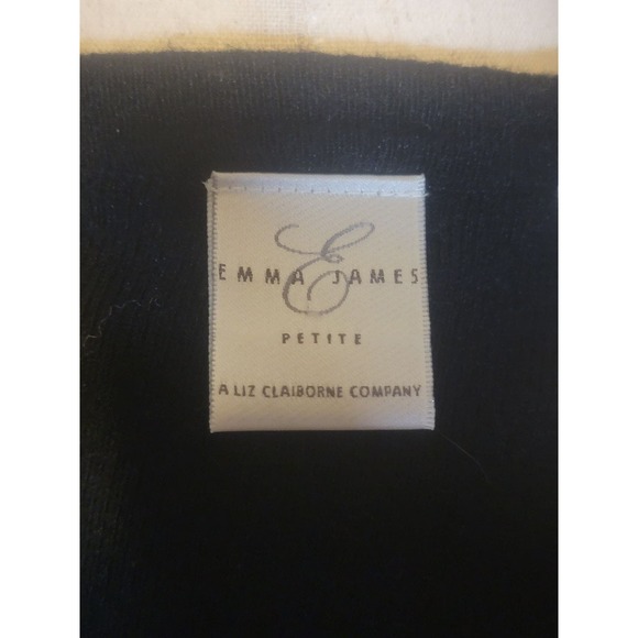 Emma James Black cardigan/Light sweater size small. - Picture 5 of 8